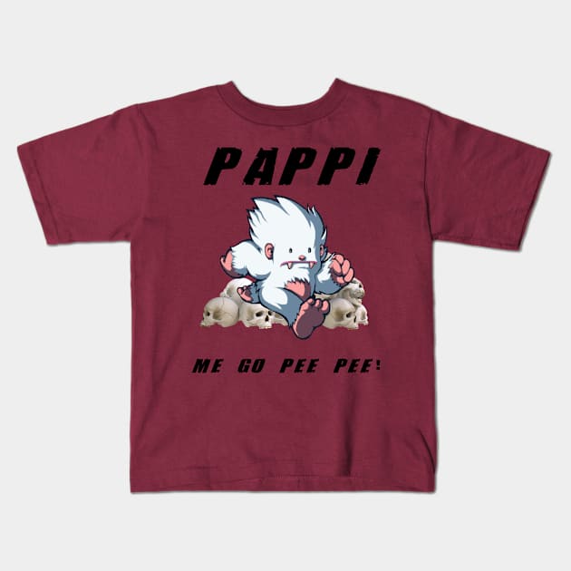 ME GO PEE PEE Kids T-Shirt by BIG DAWG APPAREL